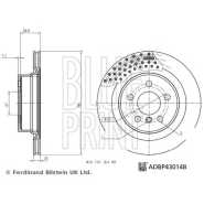 Disque de frein Blue Print ADBP430148 - ventilé - arrière - boîte de 1 disque Disque de frein Blue Print ADBP430148 - ventilé - arrière - boîte de 1 disque