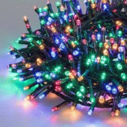Guirlande multicolore 40,5M Boa 6cm 2000 LED 8 modes câble vert Lotti - multicolore 8024199049147