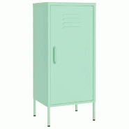 Helloshop26 - Armoire de rangement avec 2 étagères réglables 42,5 x 35 x 101,5 cm style moderne couleur menthe en acier 02_0046880 - acier 30002344