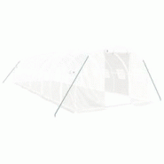 Helloshop26 - Serre tente abri plante fleur légumes avec cadre en acier 30 m² 10 x 3 x 2 m blanc 02_0044569 - 3000220219579 Helloshop26 - Serre tente abri plante fleur légumes avec cadre en acier 30 m² 10 x 3 x 2 m blanc 02_0044569 - 3000220219579