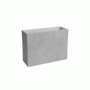 Jardinière Sydney PLASTIC Plastique Gris Clair 80 cm ARTEVASI - gris plastique 5600442853063