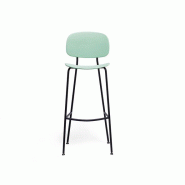 Lot de 4 chaises hautes Tondina Pop avec 4 pieds en acier chromé et assise en polypropylène Lot de 4 chaises hautes Tondina Pop avec 4 pieds en acier chromé et assise en polypropylène