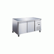 Table réfrigérée 390 litres positive 2 portes + plan inox série star AFI