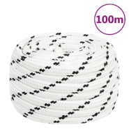 Vidaxl corde de travail blanc 18 mm 100 m polyester 152788