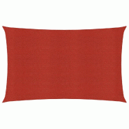 VidaXL Voile d'ombrage 160 g/m² Rouge 3x5 m PEHD Modèle Ombre Beta - rouge 311624