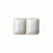 ADRIER - SRCTB13083-GIN - (Pack de 48 unités) - Bol rectangulaire 2 compartiments - 13 x 8 cm - Jaune - jaune plastique SRCTB13083-GIN ADRIER - SRCTB13083-GIN - (Pack de 48 unités) - Bol rectangulaire 2 compartiments - 13 x 8 cm - Jaune - jaune plastique SRCTB13083-GIN