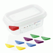 Bac GN 1/9 polypropylène H 65 mm 0,6 ltr avec couvercle GN 86 lot de 6 - Was Germany - plastique 4044925166553