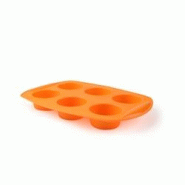 Excelsa moule à muffins Sweet Shapes 6 portions silicone orange - orange silicone 63896 Excelsa moule à muffins Sweet Shapes 6 portions silicone orange - orange silicone 63896