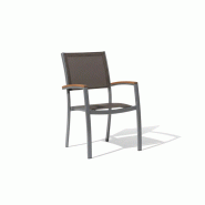 Fauteuil de jardin marbella noir – MTF – aluminium – 3exn0037