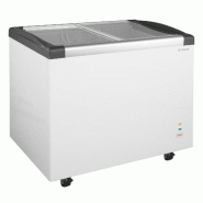 GastroHero Congélateur coffre ECO 350 avec couvercle coulissant en verre, 4 roulettes - blanc acier TKTR-ECO350GN GastroHero Congélateur coffre ECO 350 avec couvercle coulissant en verre, 4 roulettes - blanc acier TKTR-ECO350GN