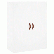 Helloshop26 - Armoire murale en bois d'ingénierie blanc 69,5 x 34 x 90 cm pratique design élégant rangement 02_0048566 - blanc Bois massif 30002353