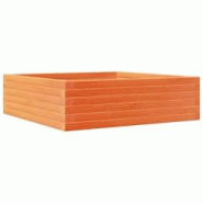 Helloshop26 - Jardinière bac lit surélevé plantes fleurs terrasse jardin cire 80 x 80 x 23 cm bois de pin massif marron 02_0038499 - 3000217707201 Helloshop26 - Jardinière bac lit surélevé plantes fleurs terrasse jardin cire 80 x 80 x 23 cm bois de pin massif marron 02_0038499 - 3000217707201