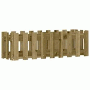 Helloshop26 - Jardinière bac lit surélevé plantes fleurs terrasse jardin de jardin design de clôture bois de pin imprégné marron 02_0039819 - 30 Helloshop26 - Jardinière bac lit surélevé plantes fleurs terrasse jardin de jardin design de clôture bois de pin imprégné marron 02_0039819 - 30