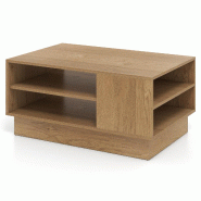 Helloshop26 - Table basse multifonctionnelle rectangulaire 86 x 56 x 41 cm avec rangement pratique et finition moderne en bois 20_0013790 - 3000227928