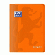Oxford Lot de 10 Cahier EasyBook piqué A4, 96p./48 feuilles 90g/m², Séyès, coloris orange - 3020120119823