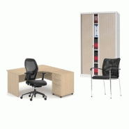 Pack mobilier de bureau - bureau avec retour droit pack mobilier de bureau - bureau avec retour droit