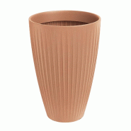 Prosperplast - Pot en plastique rotomoulé 47 L Ø40x58 cm, terracotta - Latia Round HIGH ETHICK - orange plastique ZA5689