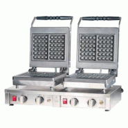 Romux® Gaufrier Électrique Professionnel Double de Table en Acier Inox 61x33 cm - Plaques en Fonte Antiadhésives - 8 Gaufres Carrées - 4000 W Romux® Gaufrier Électrique Professionnel Double de Table en Acier Inox 61x33 cm - Plaques en Fonte Antiadhésives - 8 Gaufres Carrées - 4000 W