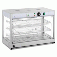 Royal Catering - Royal Catering Vitrine Chauffante Présentoir Chauffant De Comptoir Présentation RCHT-1200B (3 Étages De 59 x 32 cm, 1200 W, 25-85
