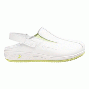 Safety Jogger - Sabots médicaux pour femmes avec une bande velcro réglable CARINNE blanc et vert OB http://carbonn.Fr/img/co/413.Jpg Taille 38 - 38