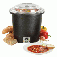 Soupière noire 10L Bartscher