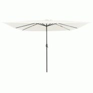 VidaXL Parasol de jardin Sable 295 x 295 x 245 cm Polyester et Acier Modèle Helios Panorama Nova - 42003660