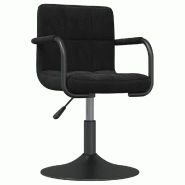 VidaXL Tabouret de bar Noir Velours Modèle Aero Advance Élite - 334603