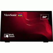 Viewsonic TD2465 Écran d'affichage dynamique Écran plat interactif 61 cm (24") LED 250 cd/m² Full HD Noir Écran tactile - noir TD2465