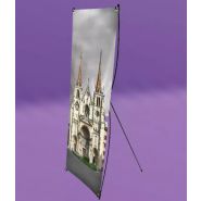 X banner - totem - stand pliable - éco 80x200cm