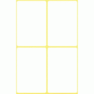 AVERY 24 étiquettes multi-usages blanches, format 54 x 35 mm (6 feuilles / cdt) - 3087