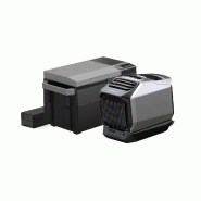 Climatiseur portable EcoFlow WAVE 2 + Batterie + Réfrigérateur portable EcoFlow GLACIER + Batterie enfichable