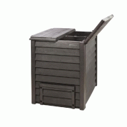 Composteur thermo-wood 400 l brun + grille de fond.