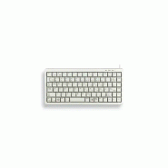 G84-4100 compact keyboard clavier filaire miniature, usb/ps2, gris clair, azerty - fr