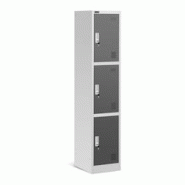 Helloshop26 - Armoire vestiaire 3 compartiments acier 194 cm gris 14_0000475 - 3000159438980 Helloshop26 - Armoire vestiaire 3 compartiments acier 194 cm gris 14_0000475 - 3000159438980