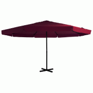 Helloshop26 - Parasol de jardin avec mât en aluminium 500 cm bordeaux 02_0008107 - aluminium 3000433947764