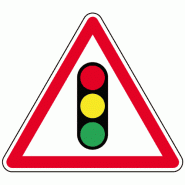 Panneau A17 - feux tricolores