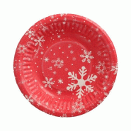 Papstar 750 coupelles rondes en carton Ø 19 cm · 3 cm « Winter Time », assiettes de Noël, Noël, rouges, étoiles, assiettes - rouge en carton 89198 Papstar 750 coupelles rondes en carton Ø 19 cm · 3 cm « Winter Time », assiettes de Noël, Noël, rouges, étoiles, assiettes - rouge en carton 89198