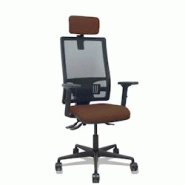 Piqueras y Crespo Silla Bormate asincro malla negra asiento bali marrón oscuro brazos 2D ruedas 65mm cabecero regulable - marron multi-matériau 405A Piqueras y Crespo Silla Bormate asincro malla negra asiento bali marrón oscuro brazos 2D ruedas 65mm cabecero regulable - marron multi-matériau 405A