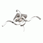 ROSSINI ILLUMINAZIONE Intreccio - Plafonnier Led 40W 4000K Nickel Satiné Ip20, Design Moderne Pour Intérieurs - Groupe Rossini - Plafonnier Pour Mil