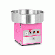 Royal Catering - Royal Catering Machine à Barbe à Papa Professionnelle RCZK-1200-W (diamètre de la cuve 52 cm, 1.200W, rendement horaire 1 - rose m