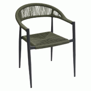 STAMP REVERDY fauteuil santana tressage vert - 3661365001582