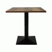 Stamp Reverdy table Guyane carré noir plateau 68x68 lamidur noyer - multicolore multi-matériau 3661365004804 Stamp Reverdy table Guyane carré noir plateau 68x68 lamidur noyer - multicolore multi-matériau 3661365004804