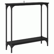 VidaXL Table console Chêne noir 75 x 22,5 x 75 cm Bois d'ingénierie Modèle Aero Panorama Design - 882195