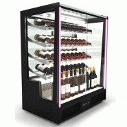Vitrine d'exposition de vin 50 bouteilles Compak - accès frontal et arrière | Sayl - PAK-RAA-W