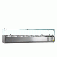Vitrine réfrigérée GN1/3 GVC38-160 Inox L1600mm 33599 TEFCOLD