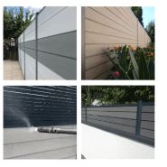 - clôture en composite - océwood - nettoyage simplifié