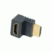 Adaptateur hdmi or m/f coude 90° - modele b 128301