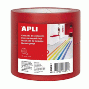 Apli Pack de 2 bandes de marquage au sol en PVC, 40mm x 33m, rouge - 8410782186090