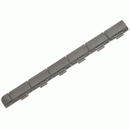 ArtPlast - Finition de dalle, finition mâle 60x5,2x1,3 cm, effet drainage, gris clair - Collection MARTE - gris plastique polypropylène ZA1965 ArtPlast - Finition de dalle, finition mâle 60x5,2x1,3 cm, effet drainage, gris clair - Collection MARTE - gris plastique polypropylène ZA1965