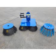 Brosse desherbage rb80 pour le nettoyage des chantiers, le désherbage non chimique sur les pavés_1